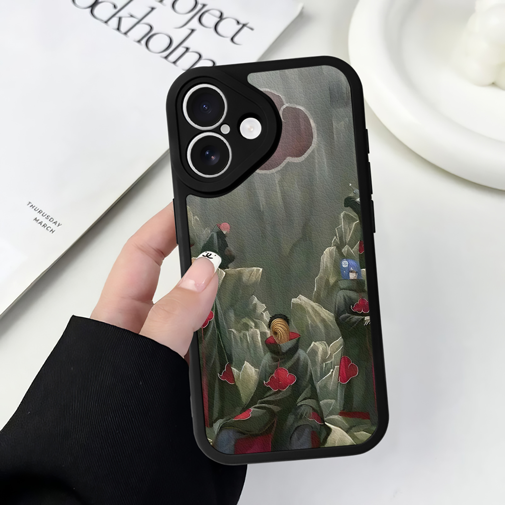 （画像用） NARUTO -ナルト- NARUTO -ナルト- 疾風伝 【iPhone 16シリーズ対応】シリコンスマホケース（レザー調） 材質：シリコン